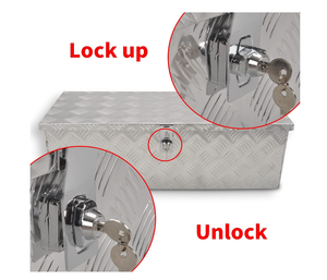 30 inch nhôm 5 bar Tread hộp công cụ hộp ngực Pick up xe tải giường RV Trailer hộp công cụ lưu trữ với Side xử lý và khóa phím - Product Image 3