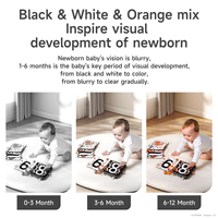 Tumama enfants enfants jouets éducatifs précoces poussettes suspendus noir et blanc doux tissu livres hochet ensembles pour bébé berceau Mobile