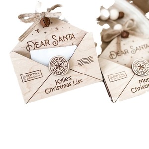 Decorazioni Natalizie <span class=keywords><strong>in</strong></span> <span class=keywords><strong>Legno</strong></span> Stile Bohémien, Babbo <span class=keywords><strong>Natale</strong></span>, Renna, Albero di <span class=keywords><strong>Natale</strong></span>, Lettere <span class=keywords><strong>in</strong></span> <span class=keywords><strong>Legno</strong></span> Decorate - Product Image 5