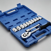 Kit d'outils à cliquet miniature 46 pièces en acier au carbone OEM à faible MOQ, avec mallette rigide, pour l'entretien de vélos et les appareils ménagers