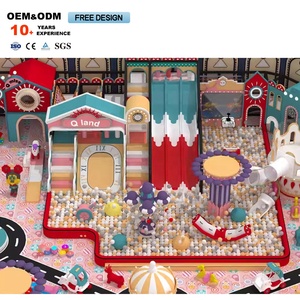 Casa de juegos para niños, conjunto de juegos interior comercial con tobogán temático de casa de colores y equipo de diversión - Product Image 5