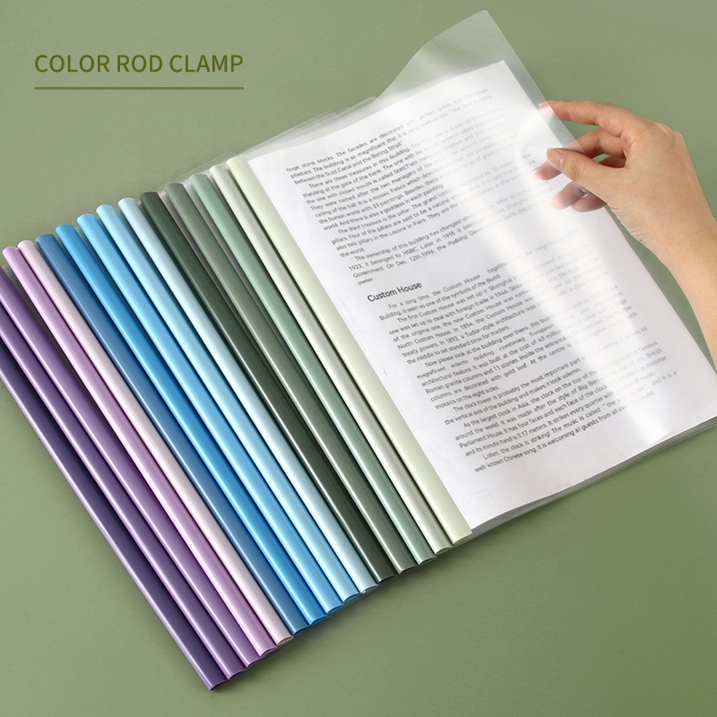 Portfolio Folder PATIKIL Report Covers, 10 Pcs Plastic Clear Report Folder Cover With Swing Clip A4 Size Professional Presentation Folders For File