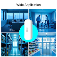 SIXWGH Tuya WIFI Hygromètre intelligent, thermomètre, détecteur sans fil compatible Alexa Google Home Alice, batterie pour hôtels