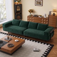 Canapé italien minimaliste en tissu pour villa moderne simple grand plancher plat pour villa moderne grand appartement bureau grand salon