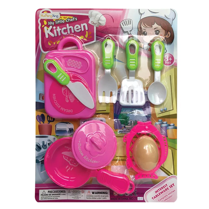 Divertido juego de cocina de plástico de los juguetes de cocina