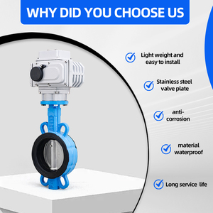 Valvola a Farfalla Elettrica Motorizzata DQ in Ghisa, Valvola a Farfalla Elettrica Regolabile Antideflagrante in Acciaio Inossidabile - Product Image 6