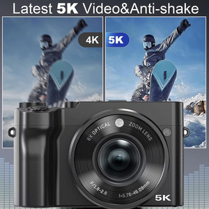 Appareil photo numérique ODM/OEM JRKI 5K/4K avec écran tactile de 2-3 pouces, zoom optique 8x, étanche/antichoc, capture de sourire, stabilisation **8X Optique - Product Image 4