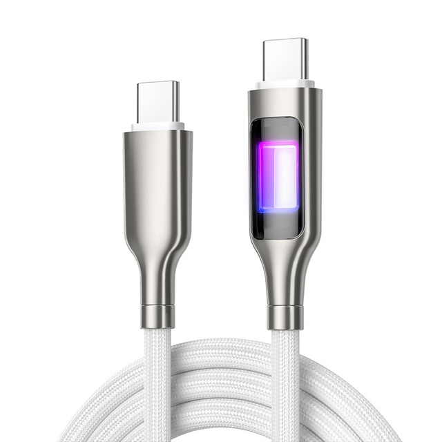 High Quality Digital PD 100w 1m Type c to Type c Usb Cable LED Fast Charging for Iphone14/15/16/17 for samsung Phone