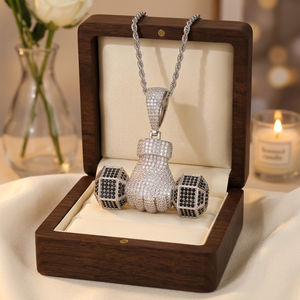 Hip Hop Iced Out Boxing <b>Glove</b> Pendant Moissanite Silver Luxury Statement Jewelry For Party Events Rhodium Plated Hip Hop Men's - Product Image 3
