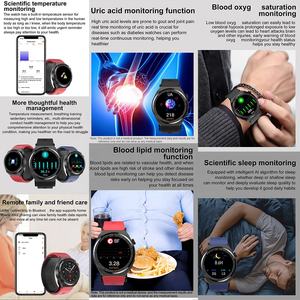 Montre connectée TK62 Health tracker avec pompe à air précise, mesure de la tension artérielle, de la température, de l'ECG, de la graisse sanguine, Montre Intelligente - Product Image 6