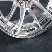 Jantes de voiture concaves en alliage d'aluminium forgé brossé, neuves, 2 pièces, 17-24 pouces, 6x139.7 5x114.3 5x120 130, compatibles avec