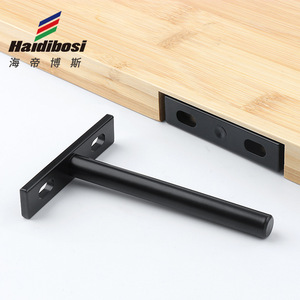 Haidibosi Concealed Shelf Support T-Shaped Iron <b>Bracket</b> 4-Inch For Wooden Board <b>Hanging</b> - Product Image 1