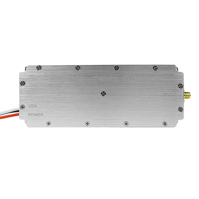 40w RF Signal Suppressor Module, 100-6000 MHz with 100-300 MHz BW, GaN with Circulator Digital Control and Output Protection