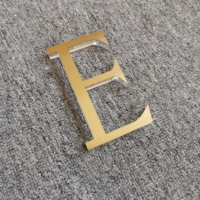 Enseigne en plexiglas pour devanture de magasin, petite, solide, lettres en plastique, logo, lettres en acrylique transparentes 3D