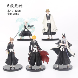 5 pièces/ensemble 10 ~ 13cm eau de javel Anime figurine ensemble Kurosaki Ichigo <span class=keywords><strong>Kuchiki</strong></span> Rukia modèle jouet cadeau - Product Image 4
