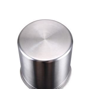 अनुकूलित गहरी ड्राइंग मुद्रांकन पॉलिश राउंड बीकर 304 स्टेनलेस स्टील कप बिना हैंडल स्टेम के - Product Image 4