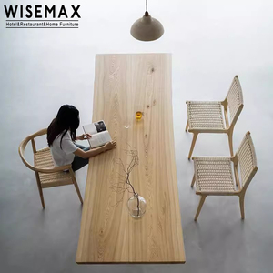 WISEMAX Home restaurant dessus de table en <span class=keywords><strong>bois</strong></span> vintage irrégulier en <span class=keywords><strong>bois</strong></span> massif naturel dalle de <span class=keywords><strong>bois</strong></span> à bord vif <span class=keywords><strong>pour</strong></span> <span class=keywords><strong>comptoir</strong></span> de table à manger - Product Image 3