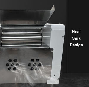 Chuanyu CY-300 listrik otomatis komersial, mesin Sheeter adonan Pizza meja mesin penggulung adonan otomatis 220V - Product Image 4