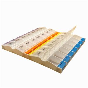 Nouvelle boîte à pilules transparente avec 28 compartiments, organiseur de pilules en plastique - Product Image 4