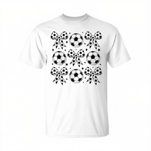 T-shirt Coquette Bow à manches courtes et col rond, imprimé numérique, unisexe, pour adultes, sports et jeux - Product Image 2