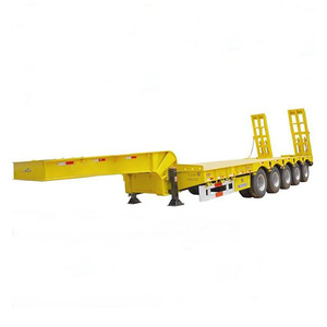 Semi-remorque à plateau bas à 5 essieux de marque chinoise renommée pour le transport d'équipements lourds, porte-voitures à plateau surbaissé - Product Image 1