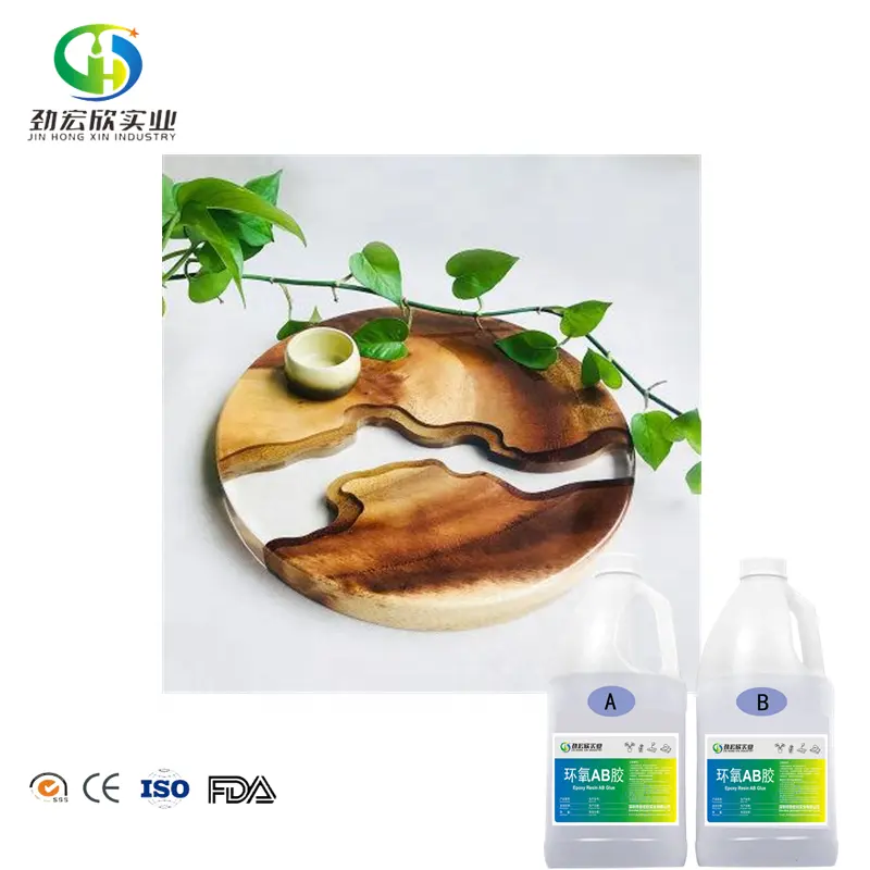 China Großhandel Lieferanten Epoxidharz Preis 2 Komponente Epoxidharz und Härter 2:1 für Holz apoxidharz Epoxid
