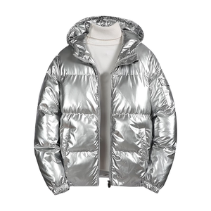 Veste matelassée brillante de style streetwear moderne, unisexe, qualité supérieure, collection d'hiver en gros, approvisionnement OEM/ODM - Product Image 2