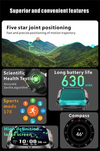 Reloj Inteligente Deportivo Impermeable para Exteriores DT09 con Pantalla IPS de 2.0 Pulgadas, Batería de Larga Duración, Reloj Inteligente K57 Pro - Product Image 4