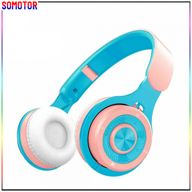 85dB Safe Volume Limit Bluetooth Wireless Kids Headphones with Mic IPX4 Waterproof for School Travel