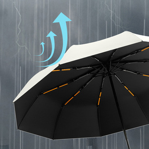 Khuyến mại di động <span class=keywords><strong>Windproof</strong></span> 3 gấp bão Ô 8 10 hoặc 12 xương sườn UV bảo vệ tùy chỉnh in logo dễ dàng treo O hình dạng xử lý - Product Image 4