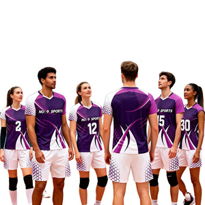 Breathable Men Volleyball <b>College</b> Team Jersey Set Custom Sublimation Printed Volleyball Jersey Uniform Training Kit - Product Image 4