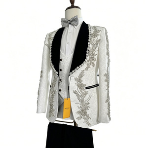 <span class=keywords><strong>Traje</strong></span> <span class=keywords><strong>de</strong></span> Hombre Personalizado Hecho a Mano con Pedrería y Lentejuelas, 3 Piezas, Chaqueta <span class=keywords><strong>de</strong></span> Un Solo Pecho, <span class=keywords><strong>Chaleco</strong></span> y Pantalones, Esmoquin Brillante <span class=keywords><strong>para</strong></span> Fiesta <span class=keywords><strong>de</strong></span> Graduación, Boda, <span class=keywords><strong>Novio</strong></span> - Product Image 3
