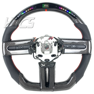 Accessoires intérieurs de voiture Volant en fibre de carbone LED pour <span class=keywords><strong>Ford</strong></span> <span class=keywords><strong>Mustang</strong></span> 2004 2005 2006 2007 2008 <span class=keywords><strong>2009</strong></span> 2010 - Product Image 2