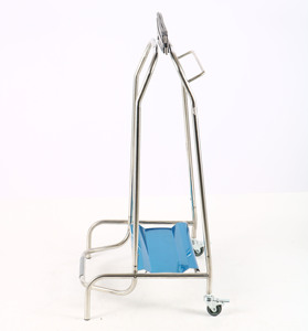 Chariot à ordures à clipser en acier inoxydable, robuste |   Chariot à déchets commerciaux pour restaurant et cuisine - Product Image 2
