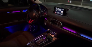תאורת אווירה דינמית ICarsin למאזדה CX-5 <span class=keywords><strong>CX5</strong></span> 2017-2025, 64 צבעים, פאנל דקורטיבי, שדרוג תאורת LED פנימית לרכב, אביזרים - Product Image 4