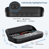 Speedometer mobil Digital, Speedometer mobil Universal dengan Hud Head up display Digital GPS 2025 M22 kecepatan proyektor pada kaca
