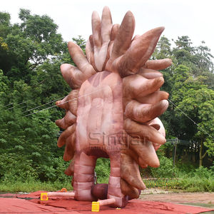 หัวสิงโตเป่าลมขนาดใหญ่ 10 เมตร 33 ฟุต ทำจากผ้า Oxford 300D พร้อมพัดลมในตัว สำหรับตกแต่งเวทีและงานเทศกาล - Product Image 4