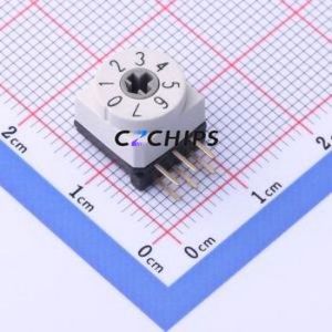 MDR-08H1 Rotary Encoder Switch Through hole Component (THT) Switch 8 True Code - Product Image 1