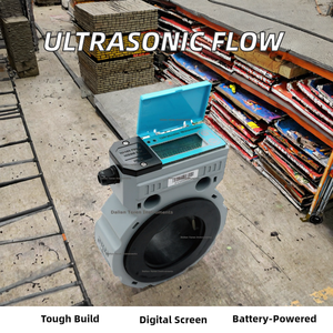 Flow Meter Cairan Air Digital Variable Area Stainless Steel DN50 DN100 DN150 Akurasi Tinggi +/-1% Bertenaga Baterai Jarak Jauh Flange - Product Image 2