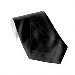 <b>Polyester</b> Fabric Eco-Friendly High Quality Casual Masonic <b>Tie</b> Unisex Custom Design with Custom Logo Ready for Sale - Product Image 1