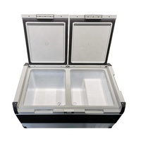 Congélateur-réfrigérateur portable 95L OEM à double zone, contrôle Bluetooth AC/DC, pour camping-car et caravane
