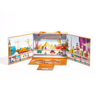 Boîte de rangement de jouets de bonbons pour enfants, apparence délicate de dessin animé, boîte de rangement de jouets en papier, boîte de cadeau de noël personnalisée en carton à bas prix