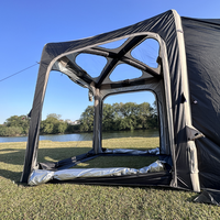 Tente arrière gonflable double couche quatre saisons pour camping extérieur, ouverture automatique sans colonne d'air, design libre, polyester 190T coupe-vent
