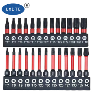 Jeu de 10 embouts étoile et croix en acier allié S2 LXD, incluant des combinaisons solides et creuses 25mm/50mm pour tournevis électriques - Product Image 2