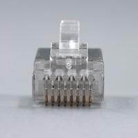 Conector Modular Macho para Cable de Red Ethernet UTP Cat5 Cat5E Cat6 Cat6A Cat7, Enchufe RJ45 Blindado 8P8C
