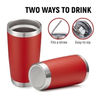 Vaso Térmico Personalizable de Acero Inoxidable de Doble Pared de 20 oz, Vaso Aislado para Café, Regalo Empresarial, Vasos Grabados