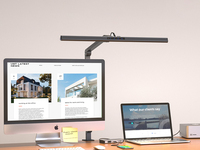 Lampe de bureau LED pour la protection des yeux, lampe de table pour enfants, lecture et étude, bras réglable, sans scintillement, faible consommation, lampe d'apprentissage