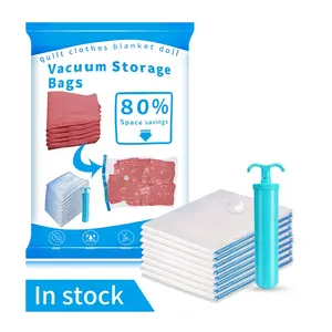 Clothes Storage Space Pack Saver Foldable Bag Travel Vacuum Clothes Modern Clothing Storage Vaccum Compressed Bag