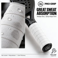 Overgrip Tenis Padel Super Lengket Bahan Non Woven Polyurethane Penyerap Keringat Tipe Kering OEM Logo Personalisasi Produsen Kustom