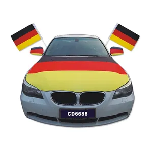 Benutzer definiertes Produkt Maßge schneiderte deutsche Auto abdeckung Flagge Maßge schneiderte Rückspiegel Auto Motorhaube Abdeckung Flagge für Auto hinten